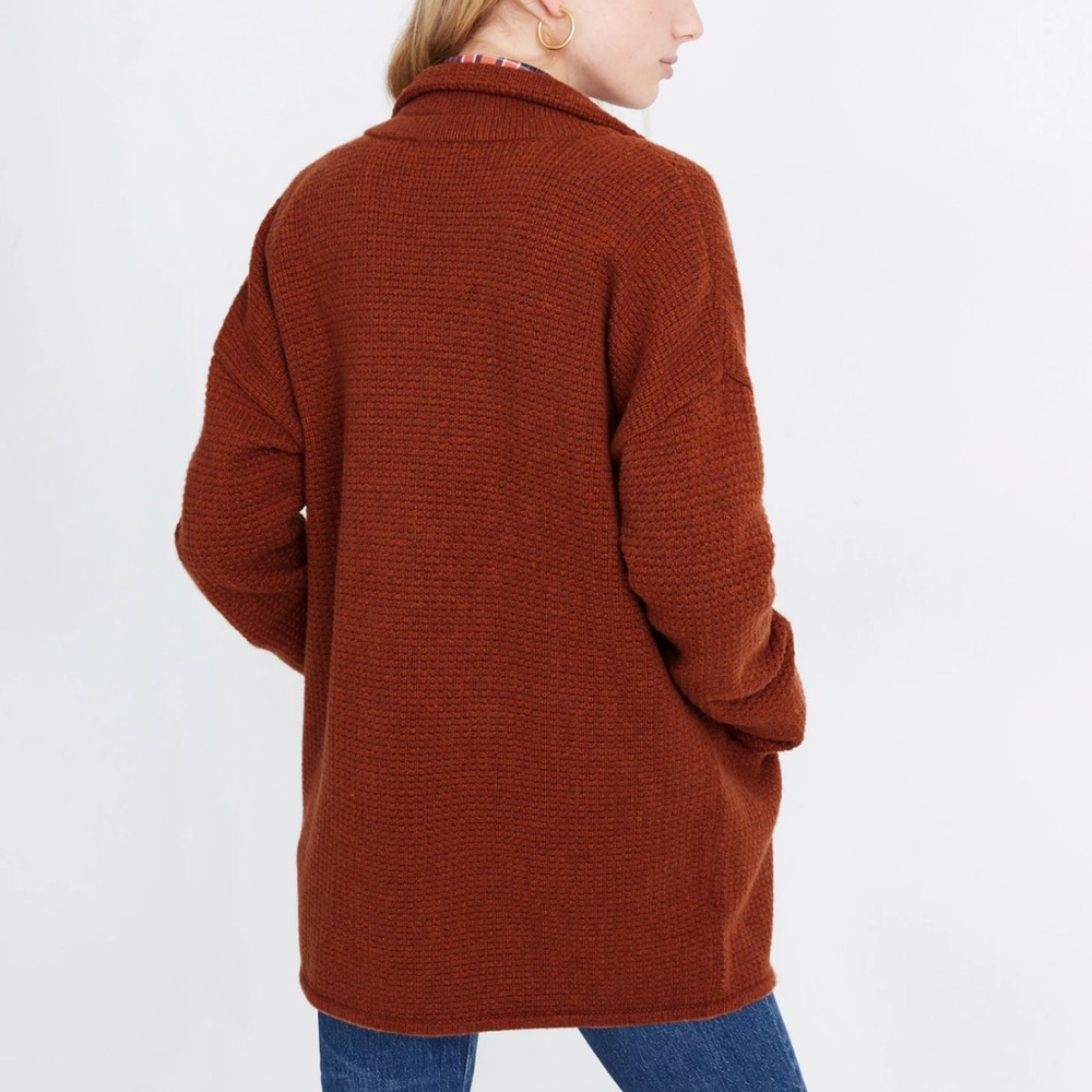 Madewell Rust Textured Coat - Picture 7 of 16